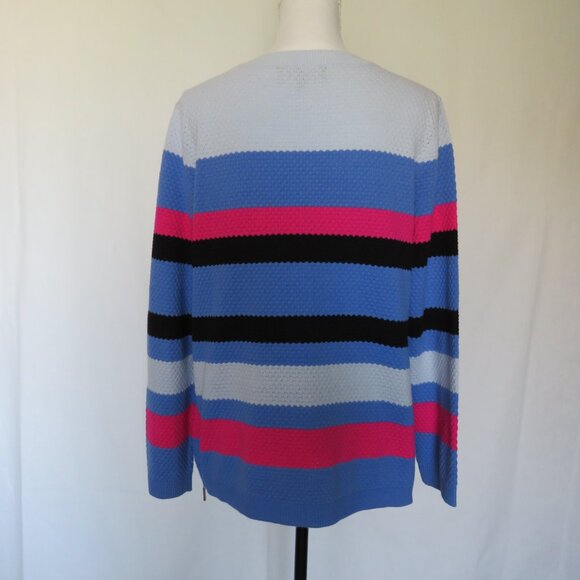 Jones New York Women’s Signature Petite Multicolor Stripes Sweater PXL - Picture 3 of 9